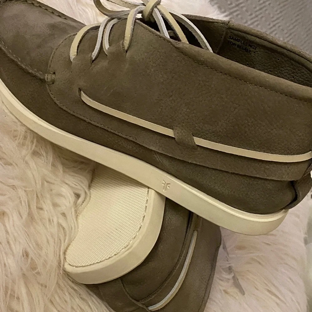 NEW FRYE Sylvan Chukka Men's Casual Leather Shoes - Olive